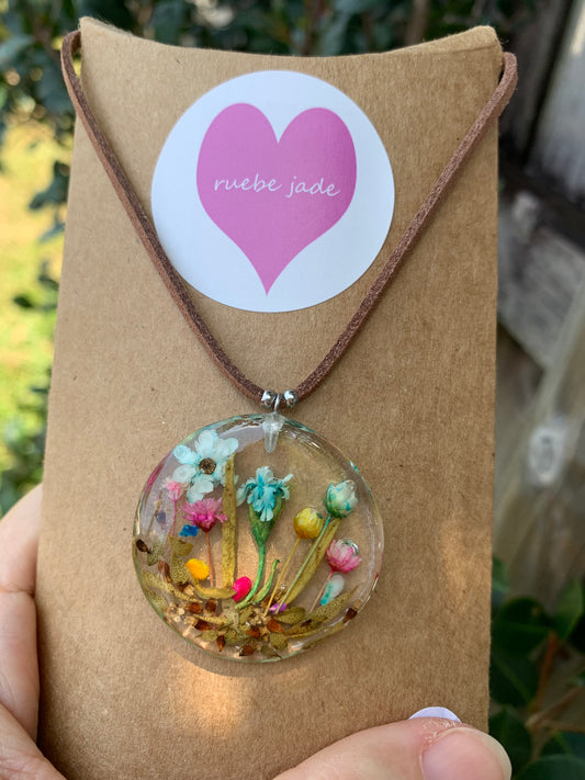 Field of Flowers Pendant Necklace