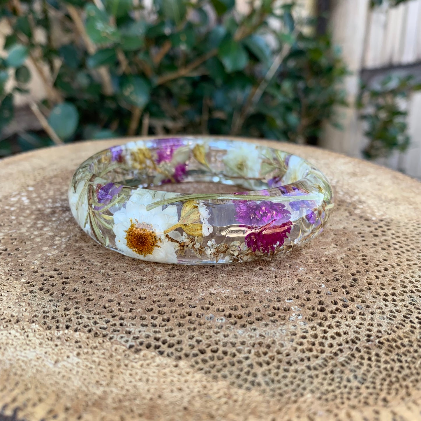 Daisy Flower Bangle Medium