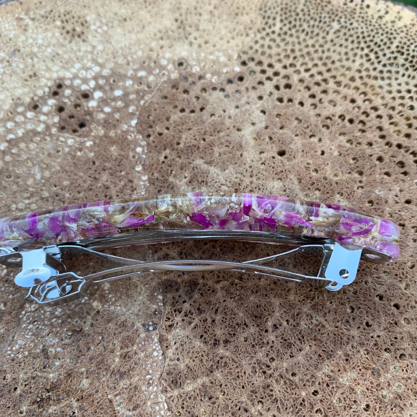 Purple Petals Flower Hair Clip