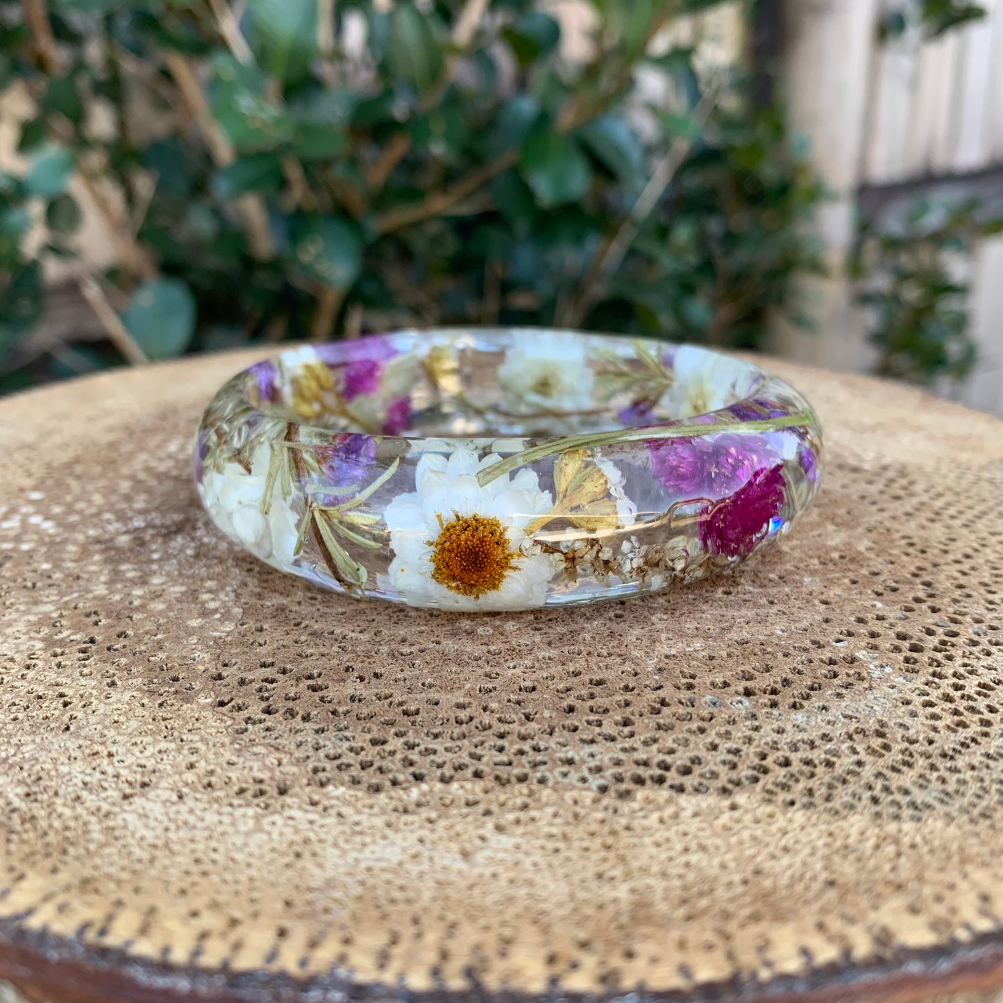 Daisy Flower Bangle Medium