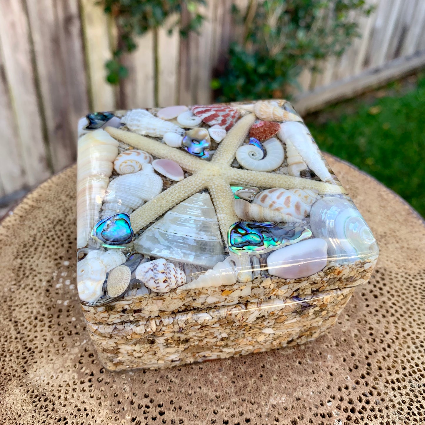 Beautiful Mermaid Starfish Jewellery Box