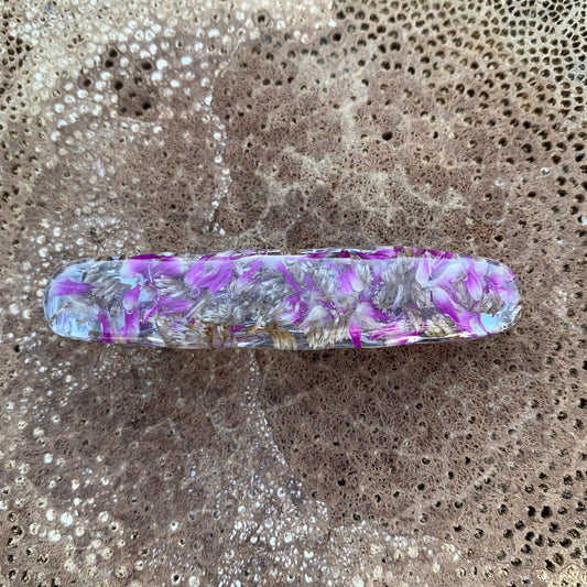 Purple Petals Flower Hair Clip